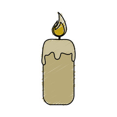 spa candle isolated icon vector illustration design