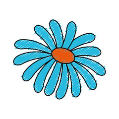 cute flower spa emblem vector illustration design
