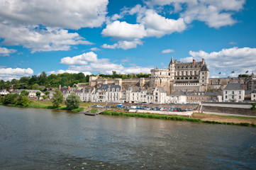 Fototapeta na wymiar Chateau de Amboise in Loire valley, France.