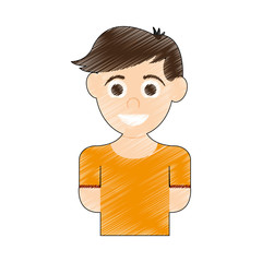 boy happy child icon image vector illustration design 