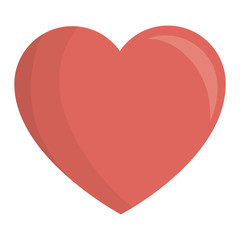 heart love card isolated icon vector illustration design