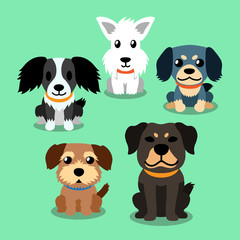 Vector cartoon dogs