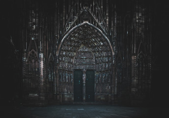 Notre Dame Cathedral of Strasbourg, France - obrazy, fototapety, plakaty