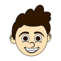 boy happy child icon image vector illustration design 