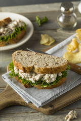 Homemade Healthy Chicken Salad Sandwich