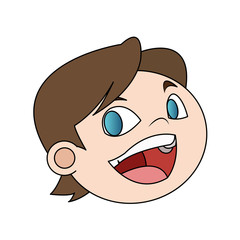 boy happy child icon image vector illustration design 