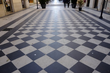 Checkered floor in pescara