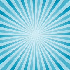 Abstract background. Blue Cyan rays background. Vector 
