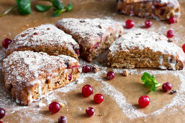 homemade cranberry scones