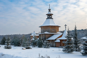 Holy spring gremyachiy Klyuch. A pilgrimage center. Svyatogorye. Moscow region, Sergiev Posad district, village Vzglyadnevo