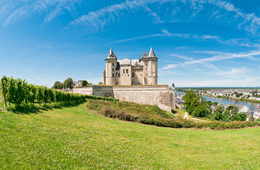 Fototapeta na wymiar Chateau de Saumur, Loire Valley, France