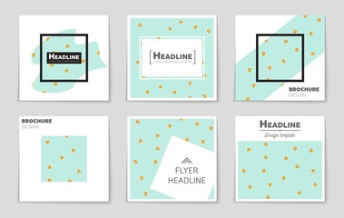 Abstract vector layout background set. For art template design, list, front page, mockup brochure theme style, banner, idea, cover, booklet, print, flyer, book, blank, card, ad, sign, sheet,, a4