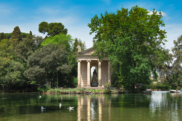 Fototapeta na wymiar Villa Borghese Pinciana, Pincian Hill, Rome, Italy