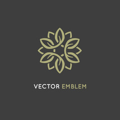 Vector logo design template - beauty spa concept