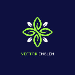 Vector logo design template - natural concept