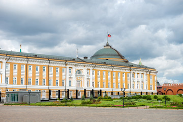 View of the Senate Palace on the Ivanovskaya square, Moscow Kremlin, Russia