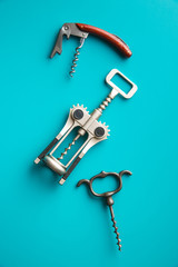 Various types of corkscrews.