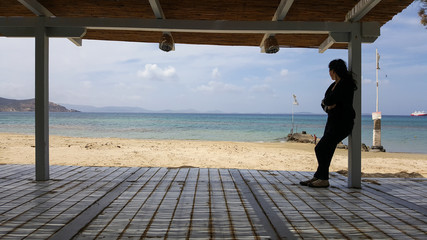 Relaxing in the beach