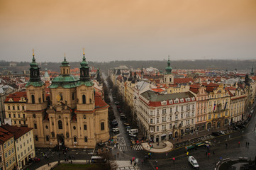 Fototapeta na wymiar Czech Republic Prague on sunset