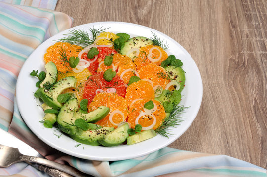 Citrus Fennel And Avocado Salad