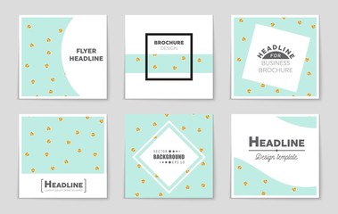 Abstract vector layout background set. For art template design, list, front page, mockup brochure theme style, banner, idea, cover, booklet, print, flyer, book, blank, card, ad, sign, sheet,, a4