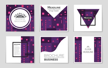 Abstract vector layout background set. For art template design, list, front page, mockup brochure theme style, banner, idea, cover, booklet, print, flyer, book, blank, card, ad, sign, sheet,, a4