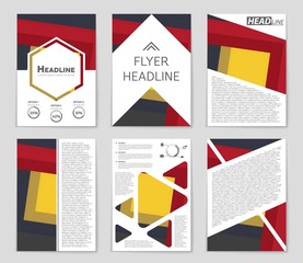 Abstract vector layout background set. For art template design, list, front page, mockup brochure theme style, banner, idea, cover, booklet, print, flyer, book, blank, card, ad, sign, sheet,, a4