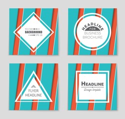 Abstract vector layout background set. For art template design, list, page, mockup brochure theme style, banner, idea, cover, booklet, print, flyer, book, blank, card, ad, sign, sheet,, a4