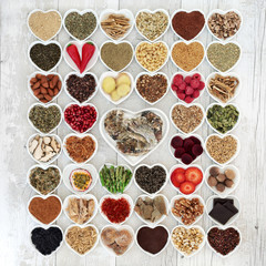 Aphrodisiac Love Food.  With food and herbs used in herbal medicine.
