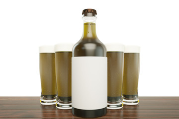 Light beer mockup