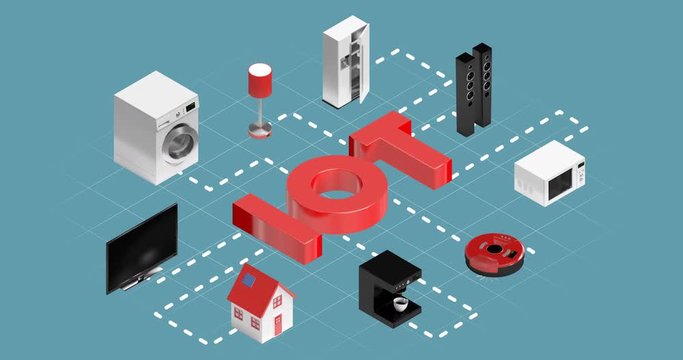 Home appliances connecting through internet of things