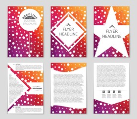 Fototapeta na wymiar Abstract vector layout background set. For art template design, list, front page, mockup brochure theme style, banner, idea, cover, booklet, print, flyer, book, blank, card, ad, sign, sheet,, a4