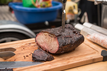 Fleisch aus dem Smoker