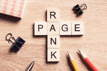 Conceptual media keywords on table with elements of game making 