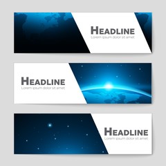 Fototapeta premium Abstract vector layout background set. For art template design, list, front page, mockup brochure theme style, banner, idea, cover, booklet, print, flyer, book, blank, card, ad, sign, sheet,, a4