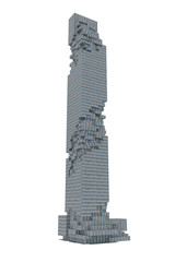 3D rendering of building on a white background
