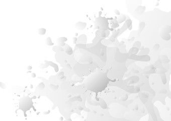Abstract watercolor splash on white background. Vector