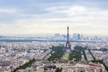 Fototapeta na wymiar view on Eiffel tower in Paris