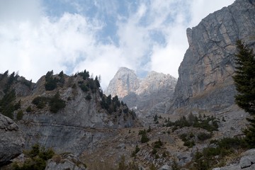 beautiful spring time in dolomiti mountails