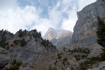 Fototapeta na wymiar beautiful spring time in dolomiti mountails