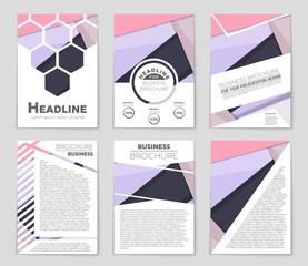 Abstract vector layout background set. For art template design, list, front page, mockup brochure theme style, banner, idea, cover, booklet, print, flyer, book, blank, card, ad, sign, sheet,, a4