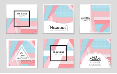 Abstract vector layout background set. For art template design, list, front page, mockup brochure theme style, banner, idea, cover, booklet, print, flyer, book, blank, card, ad, sign, sheet,, a4