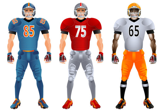 American Football Players Uniform