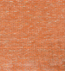 Red brick Wall background.