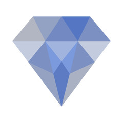 Diamond Blue Icon Symbol Design. Vector illustration isolated on white background