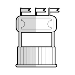 carnival or fair booth icon image vector illustration design 