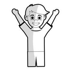 boy happy child icon image vector illustration design 