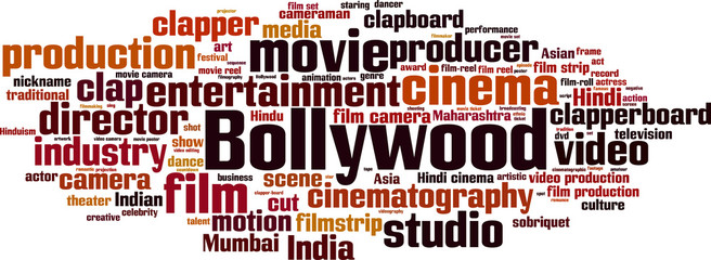 Bollywood word cloud