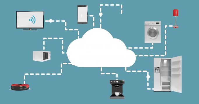 Home appliances connecting through cloud computing