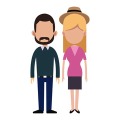 couple people relationship together vector illustration eps 10